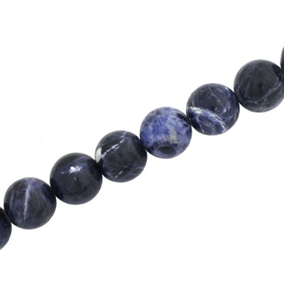 SODALITE 10 MM ROUND -APPROX - 38 PCS