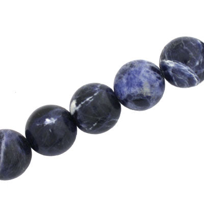 SODALITE 14 MM ROUND -APPROX - 28 PCS