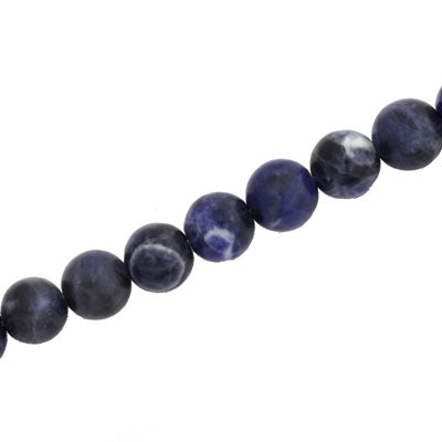 SODALITE 8 MM ROUND -APPROX - 48 PCS