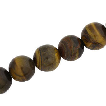 TIGER EYE  ROUND 12 MM - APPROX - 33 PCS