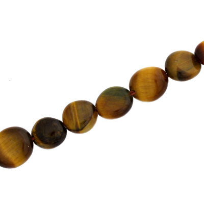 TIGER EYE IRREGULAR APPROX 10 MM - APPROX - 37 PCS (40CM STRAND)