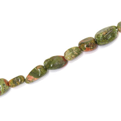 UNAKITE IRREGULAR APPROX 6-10 MM - APPROX - 40 PCS (40CM STRAND)